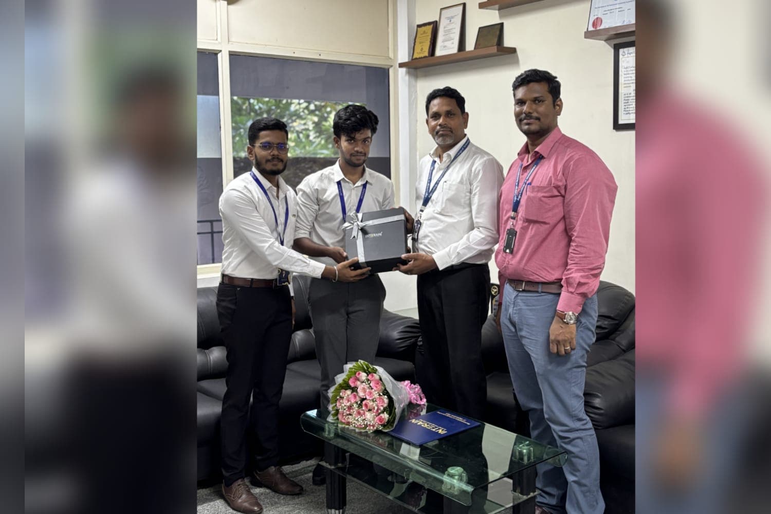 At Agni Engineering College for a signing MoU for Interain