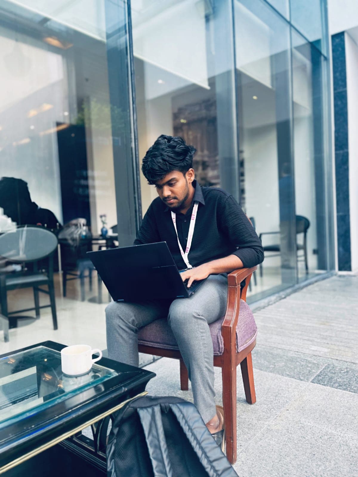 Myself at the IET conference